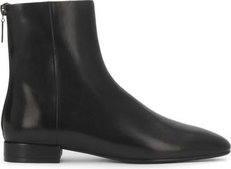 Kazar Minimalistische enkellaarsjes - Dames - Enkellaarsjes - Zwart - 37 EU - Leer - Schoenen