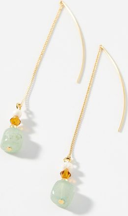 Simons Womens Mixed stone metallic post earrings