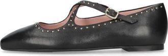Pretty Ballerinas Elegante Mercedes - Dames - Ballerinas - Zwart - 40 EU - Leer - Schoenen