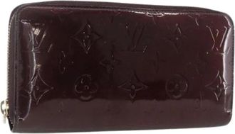 Louis Vuitton Pre-owned Lange Portemonnee - Dames - Vintage Accessoires - Paars - ONE Size - Leer - Vintage