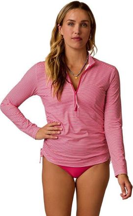 Carve Designs Cruz Rashguard in Melon Stripe at Nordstrom, Size X-Small
