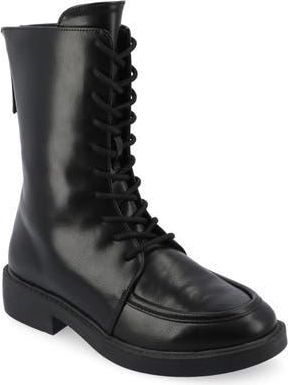 Journee Collection Nikks Combat Boot in Black at Nordstrom Rack, Size 5.5