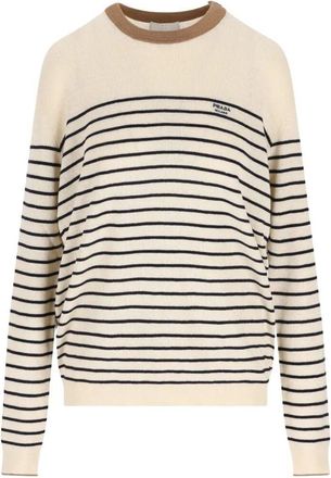 Prada Cotton Linen Round Neck