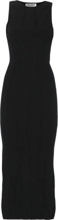 The Attico Kleedjes, Dames, Zwart, S, Midi Jurk