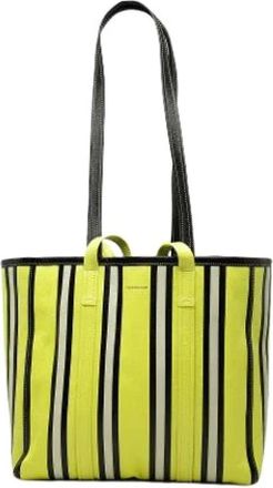 Balenciaga Pre-owned Vintage Satchel - Dames - Vintage Shopper - Geel - ONE Size - Leer - Vintage