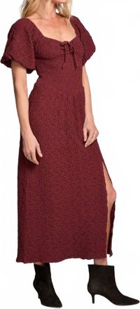 Saltwater Luxe Colyn Midi Dress In Sangria