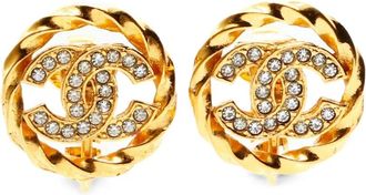 Chanel Orecchini a clip CC 1970-1990 - Oro