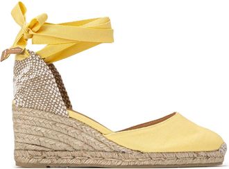 Castaner Espadrilles met sleehak, in stof Carina