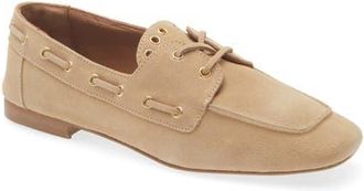 Cordani Andee Boat Shoe in Beige Suede at Nordstrom, Size 5.5Us