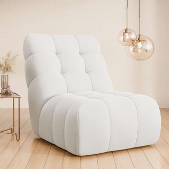 HOME AFFAIRE Sessel »AURELIAN, Love Seat XXL, Lese-Sessel, Big-Sessel« mit Wellenunterfederung, Velours, Struktur fein, Struktur grob