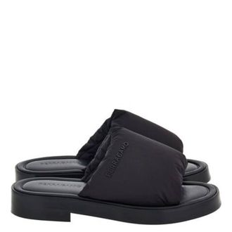 Ferragamo Delfino Padded Slide Sandals, Size 9