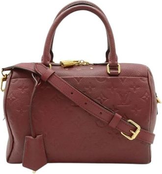 Louis Vuitton Pre-owned Vintage Canvas Handbag - Dames - Vintage Handtas - Rood - ONE Size - Vintage