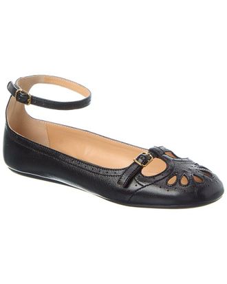 Chlo&eacute; Misty Leather Ballerina Flat