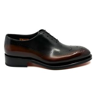 Santoni Schoenen, Heren, Bruin, 43 1/2 EU, Leer, Richelieu One Cut