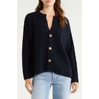 Frank & Eileen Montecito Cotton Cardigan in Marine at Nordstrom, Size X-Large