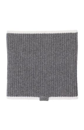 Sandro Ribbed knit neck warmer in Grey at Nordstrom