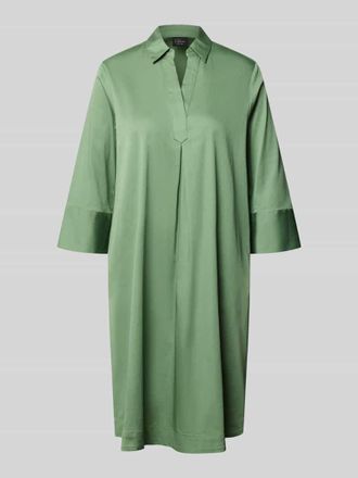 s.Oliver Black Label A-Linie Freizeitkleid aus Baumwoll-Mix in Gruen, Gr&ouml;&szlig;e 34