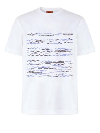 Missoni Wave Print Cotton T-shirt