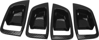 OEM Embellecedores De 4 Piezas Para Las Manijas De Las Puertas, Estilo Fibra De Carbono, Aptos Para Modelos Mitsubishi 2019-2021