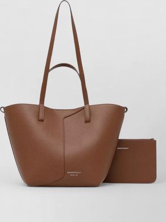 Emporio Armani leather tote bag