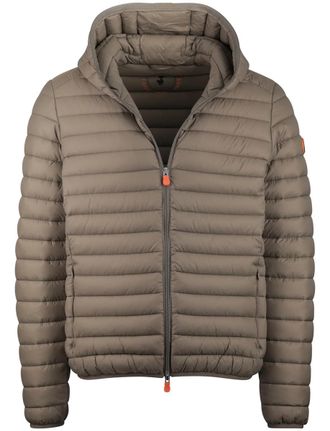 Save The Duck Bruin zomerjas Save the Duck gewatteerd nylon capuchon