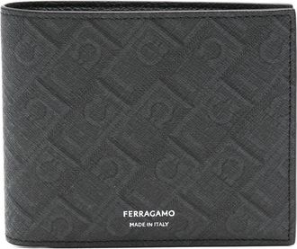 Ferragamo Portafoglio con monogramma - Nero