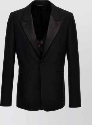 Givenchy satin lapel tailored fit blazer