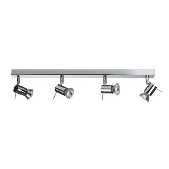 Netlighting Penna 4 Light Spotlight Bar Chrome in Silver