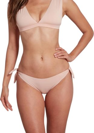Sauipe Swimwear Fanny Tie Side Bikini Bottom In Blush