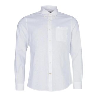 Barbour Casual Shirts - Heren - Casual Overhemden - Wit - M - Katoen - Overhemden