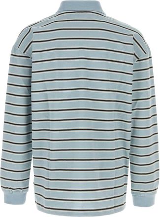 Bottega Veneta Striped Cotton Polo - Blue