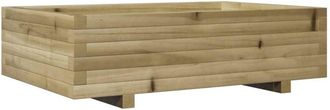 vidaXL Vidaxl - Jardinera De Madera De Pino Impregnada 90x60x26,5 Cm