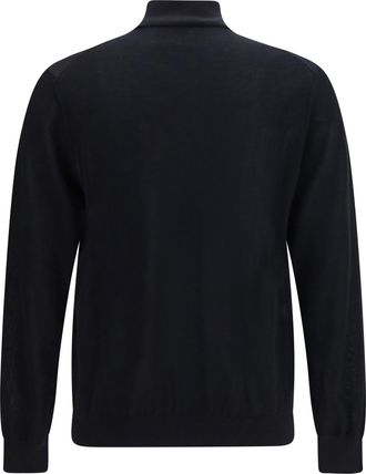 Giorgio Armani Mens Sweater High-Collar Cashmere Black (capra Hircus)