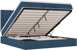 vidaXL Vidaxl - Estructura De Cama Otomana Con Colchones Tela Topo 200x200cm