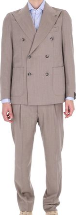 Tagliatore Pino Lerario Herringbone Wool Suit