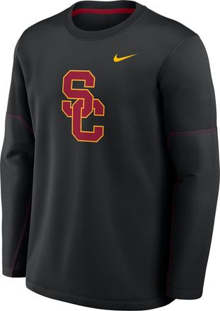 Nike USC Sideline Coaches Nike Mens Therma-FIT College Long-Sleeve T-Shirt in Black | 03BR090NSCJ-6P4