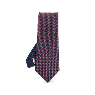 Ferragamo Good-Luck Print Silk Tie