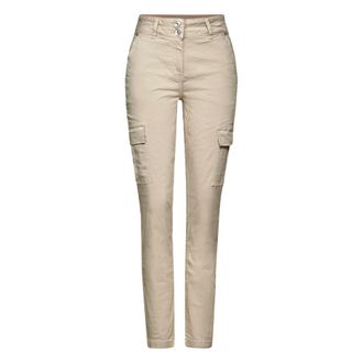Cecil Dames, Broeken, Beige, Maat: W31 L28