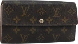 Louis Vuitton Pre-owned Long Wallet - Dames - Vintage Accessoires - Bruin - ONE Size - Vintage
