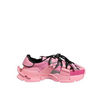Dolce & Gabbana Schoenen, Dames, Roze, 36 EU, Roze Space Sneakers met Rubberen Zool