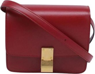 Celine Pre-owned Vintage Cross Body Bag - Dames - Vintage Schoudertas - Rood - ONE Size - Leer - Vintage