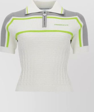 Casablanca cropped polo mini dress