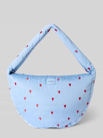 Studio Noos Crossbody Bag mit Logo-Patch Modell Puffy in Hellblau, Gr&ouml;&szlig;e 1