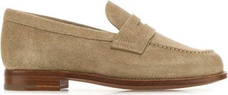 Churchs Beige Slip On Loafers