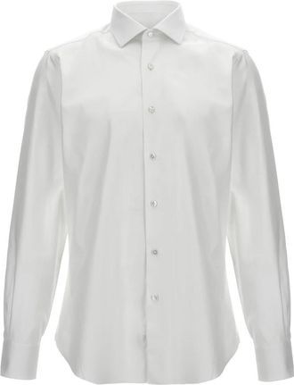Barba Shirts - Heren - Zakelijke Overhemden - Wit - 4XL - Katoen - Overhemden