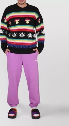Msgm wool ribbed crew neck sweater