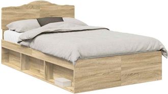 vidaXL Estructura De Cama Sonoma 120 X 190 Cm Madera De Pino Macizo Vidaxl