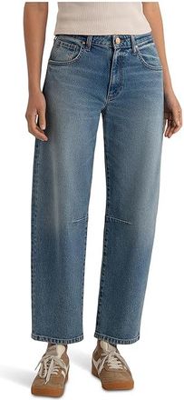 Kut from the Kloth Ashton High-rise Wide Leg Barrel Regular Hem Womens Jeans Adjusted : 12 26.5, Cotton/Denim/Lyocell