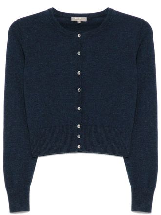 N.Peal Ivy Cropped cardigan - women - Organic Cashmere - M - Blue