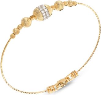 Officina Bernardi 18kt yellow gold Empire diamond bangle bracelet - women - Diamond/18kt Yellow Gold - 18